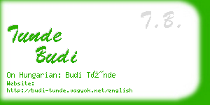 tunde budi business card